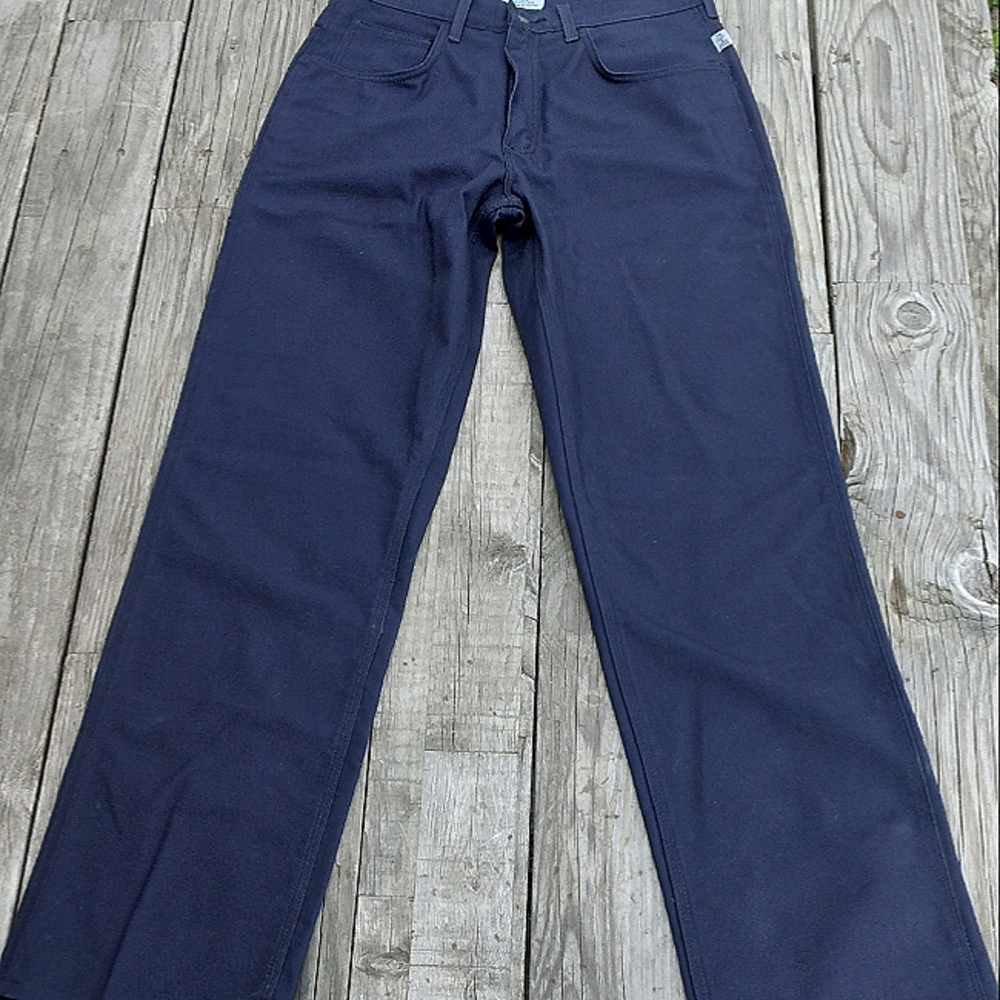 NWOT Tyndale Relaxed Fit Flame Resistant Arc R Blue Duckcloth Work Pants- Tall